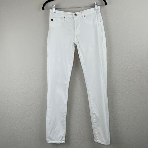Adriano Goldschmied White The Stilt Slim Cigarette Low Rise Denim Jeans 26R USA - Picture 14 of 15